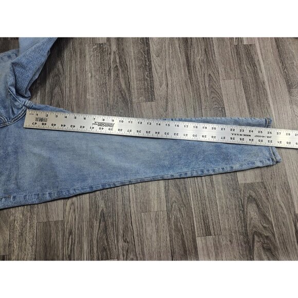 (3/$35) Old Navy Jeans Womens 4 Blue High Rise O.G. Straight Button Fly Denim - Picture 10 of 12